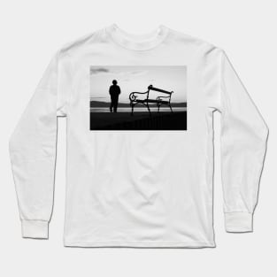 Silhouette,Bench,Tranquillity Long Sleeve T-Shirt